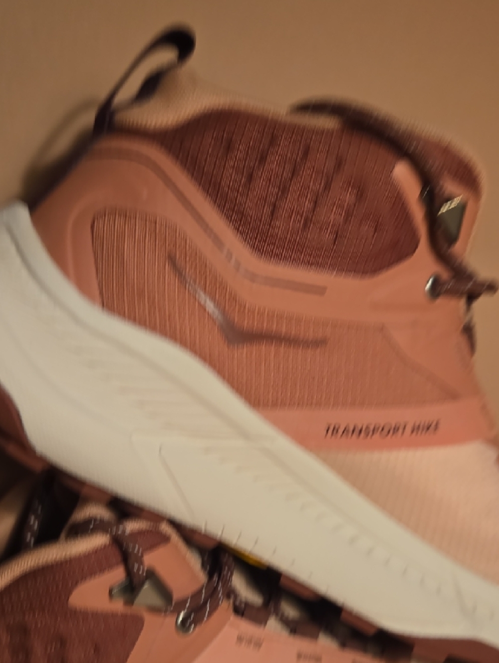 HOKA WOMEN'S TRANSPORT HIKE GORE-TEX ROSE LATTE/BLUSH - Picture 12 of 15